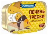 Изображение товара Печень трески «Ультрамарин» натуральная ГОСТ, 120 г