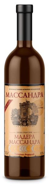 Изображение товара Вино «Массандра» Мадера Крымская белое сладкое Россия, 0,75 л