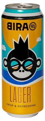 Изображение товара Пиво светлое Bira 91 Lager пастеризованное 4,5% Индия, 0,5 л