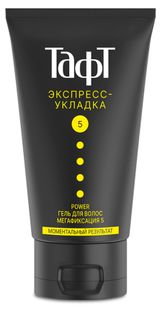 Изображение товара Гель для волос «Тафт» Power Экспресс-укладка мегафиксация 5, 150 мл