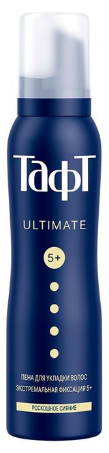 Изображение товара Пена для укладки волос «Тафт» Ultimate Роскошное сияние экстремальная мегафиксация 5+, 150 мл