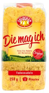 Изображение товара Макаронные изделия 3 GLOCKEN Die mag ich вермишель Германия, 250 г