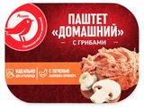 Изображение товара Паштет мясной АШАН Красная птица Домашний с куриной печенью и грибами охлажденный, 150 г