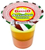 Изображение товара Желе «ДжелеО» Дубайский шоколад 2,3% БЗМЖ охлажденное, 150 г
