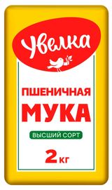 Изображение товара Мука пшеничная «Увелка» высший сорт, 2 кг
