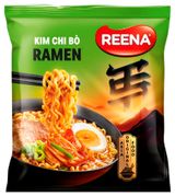 Изображение товара Лапша быстрого приготовления Reena Рамен с острым кимчи в мясном бульоне Вьетнам, 115 г