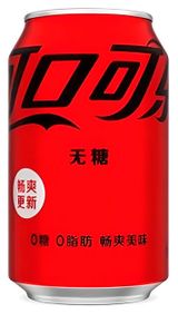 Изображение товара Напиток газированный Coca-Cola Zero без сахара Китай, 0,33 л