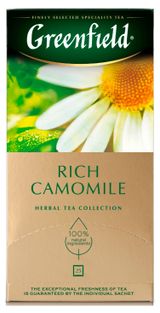 Изображение товара Чай травяной Greenfield Rich Camomile, 25х1,5 г