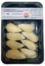 Изображение товара Мидии голубые замороженные «Быстро из моря» под сырной шапкой для запекания, 300 г