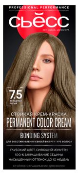 Изображение товара Крем-краска стойкая для волос «Сьёсс» Color стойкая Холодный русый 7-5, 115 мл
