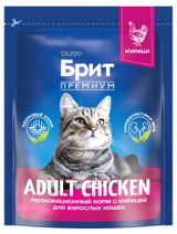 Изображение товара Сухой корм для взрослых кошек «Брит» с курицей, 400 г
