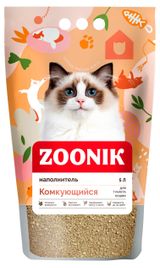 Изображение товара Наполнитель для кошачьего туалета «Зооник» комкующийся, 5 л