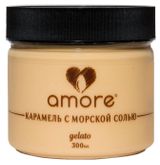Изображение товара Мороженое молочное карамельное Amore Джелато Карамель с морской солью БЗМЖ, 300 мл