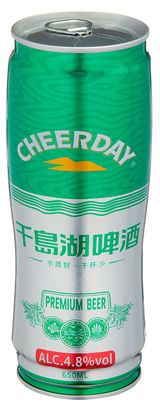 Изображение товара Пиво светлое Cheerday фильтрованное Чирдэй Премиум 4,8% Китай, 650 мл