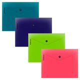 Изображение товара Папка-конверт ErichKrause Matt-touch Reef на кнопке пластиковая А5+ непрозрачная, 1 шт в ассортименте