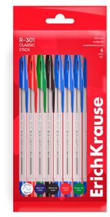 Изображение товара Набор ручек шариковых ErichKrause R-301 Stick Classic 1.0, 8 шт
