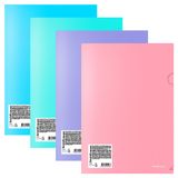 Изображение товара Папка-уголок ErichKrause Diagonal Pastel пластиковая A4 непрозрачная, 1 шт в ассортименте