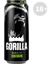 Изображение товара Напиток энергетический Gorilla Zero, 450 мл