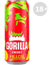 Изображение товара Напиток энергетический Gorilla Watermelon с арбузом и дыней, 450 мл