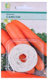 Изображение товара Семена «Поиск» Морковь Самсон, лента 8 м