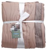 Изображение товара Покрывало Actuel двустороннее микрофибра бежево-шоколадное, 150х215 см