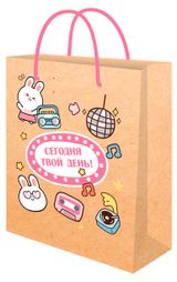 Изображение товара Пакет подарочный Miland Крафт 18х23х10 см, 1 шт в ассортименте