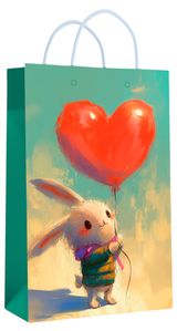 Изображение товара Пакет подарочный Centrum Зайчик с сердцем 11х18х5 см, 1 шт