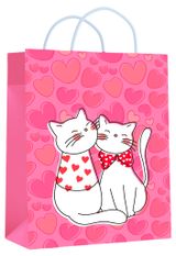 Изображение товара Пакет подарочный Centrum Обнимающиеся котики 26х32х12 см, 1 шт