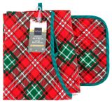 Изображение товара Набор подарочный Actuel Фартук 60х70 см и прихватка в клетку, 20х20 см