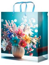 Изображение товара Пакет подарочный Miland Optima Цветы 11,5х14,5х6 см, 1 шт в ассортименте