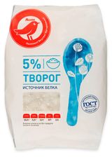 Изображение товара Творог АШАН Красная птица 5% БЗМЖ, 700 г