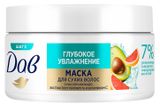 Изображение товара Маска для сухих волос «Дав» увлажняющая и питательная с гиалуроновой кислотой и маслом авокадо, 300 мл