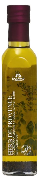 Изображение товара Масло оливковое COLUMB Salad Bar из выжимок рафинированное с прованскими травами, 250 мл