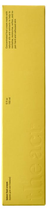 Изображение товара Крем для ног The Act Смягчающий с лимоном, 150 мл