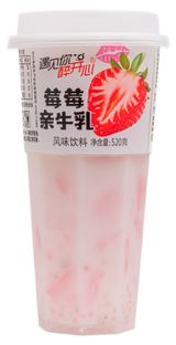 Изображение товара Напиток молочный YUJIANNI со вкусом клубники Китай, 520 мл