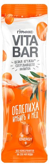 Изображение товара Основа для приготовления напитка «Гурмикс » Vitabar облепиха имбирь мед, 25 мл