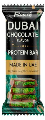 Изображение товара Батончик протеиновый Fitsnack Дубайский шоколад 