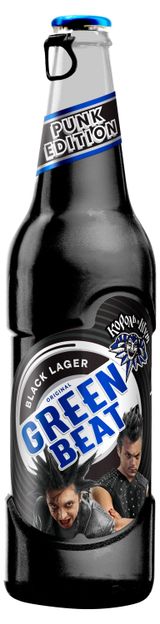 Изображение товара Пивной напиток Green Beat Black 4,7%, 0,45 л