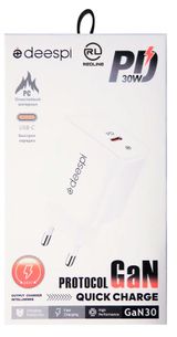 Изображение товара Сетевое зарядное устройство Red Line GC-03 USB-C PD30W белое