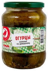 Изображение товара Огурцы соленые АШАН Красная птица По-домашнему, 680 г