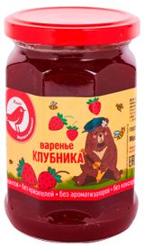 Изображение товара Варенье АШАН Красная птица клубничное, 380 г