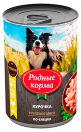 Изображение товара Влажный корм для собак «Родные Корма» По-елецки с курицей, 410 г