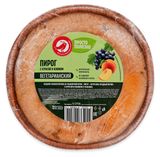 Изображение товара Пирог вегетарианский АШАН Красная птица Фруктово-ягодный мотив с курагой и изюмом, 500 г