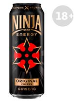 Изображение товара Энергетический напиток Ninja Star Original Cherry со вкусом вишни, 450 мл