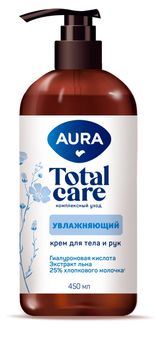 Изображение товара Крем для тела и рук Aura Увлажняющий, 450 мл