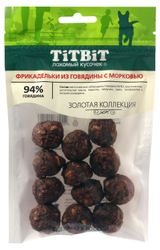 Изображение товара Лакомство для собак TiTBiT Фрикадельки из говядины с морковью, 70 г