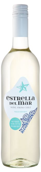 Изображение товара Вино Estrella del Mar белое полусладкое Испания, 0,75 л