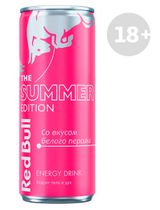 Изображение товара Энергетический напиток Red Bull The Summer Edition со вкусом белого персика Сербия, 250 мл