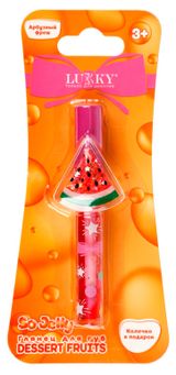 Изображение товара Глянец для губ Lukky Dessert Fruits Арбузный фреш с кольцом, 3 мл