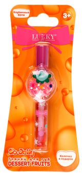 Изображение товара Глянец для губ Lukky Dessert Fruits Клубничный фреш с кольцом, 3 мл